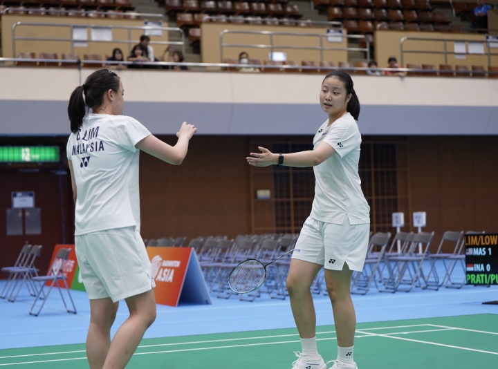 The fourth-seeded Genevie Lim-Low Zi Yu maintain their strong competency in challenging the opponents