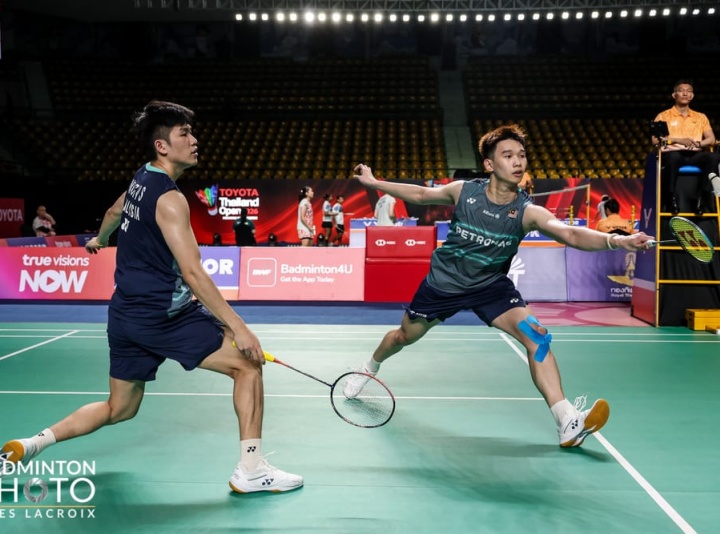 Hon Jian-Vin Sean displayed a composed performance as a fifth seeds in straight-games victory over the Japanese pair.